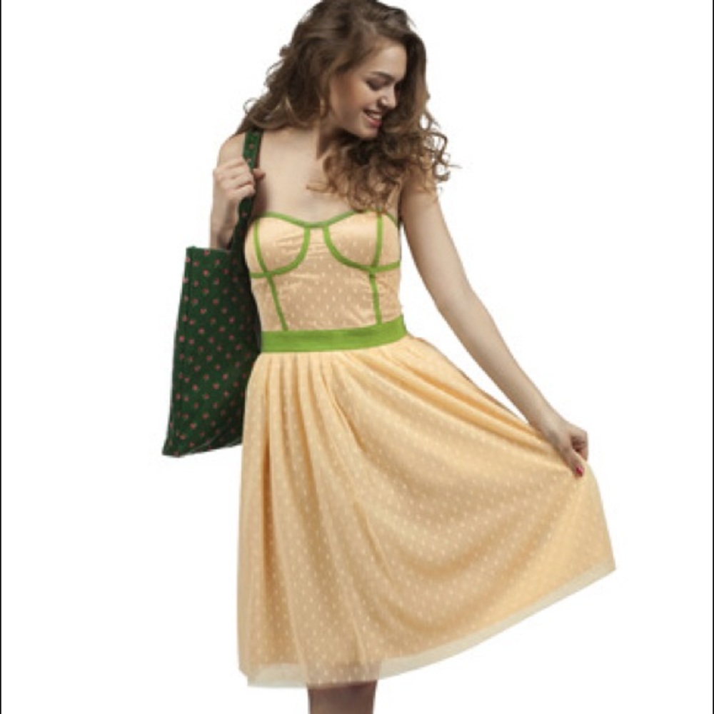 Strapless garden party dress from ModCloth